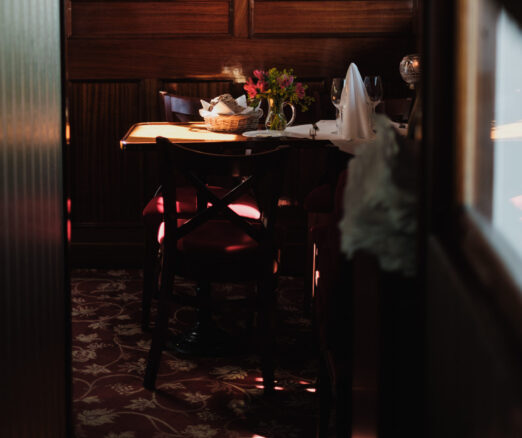 Picture of the dining room on board the steamer Storskär